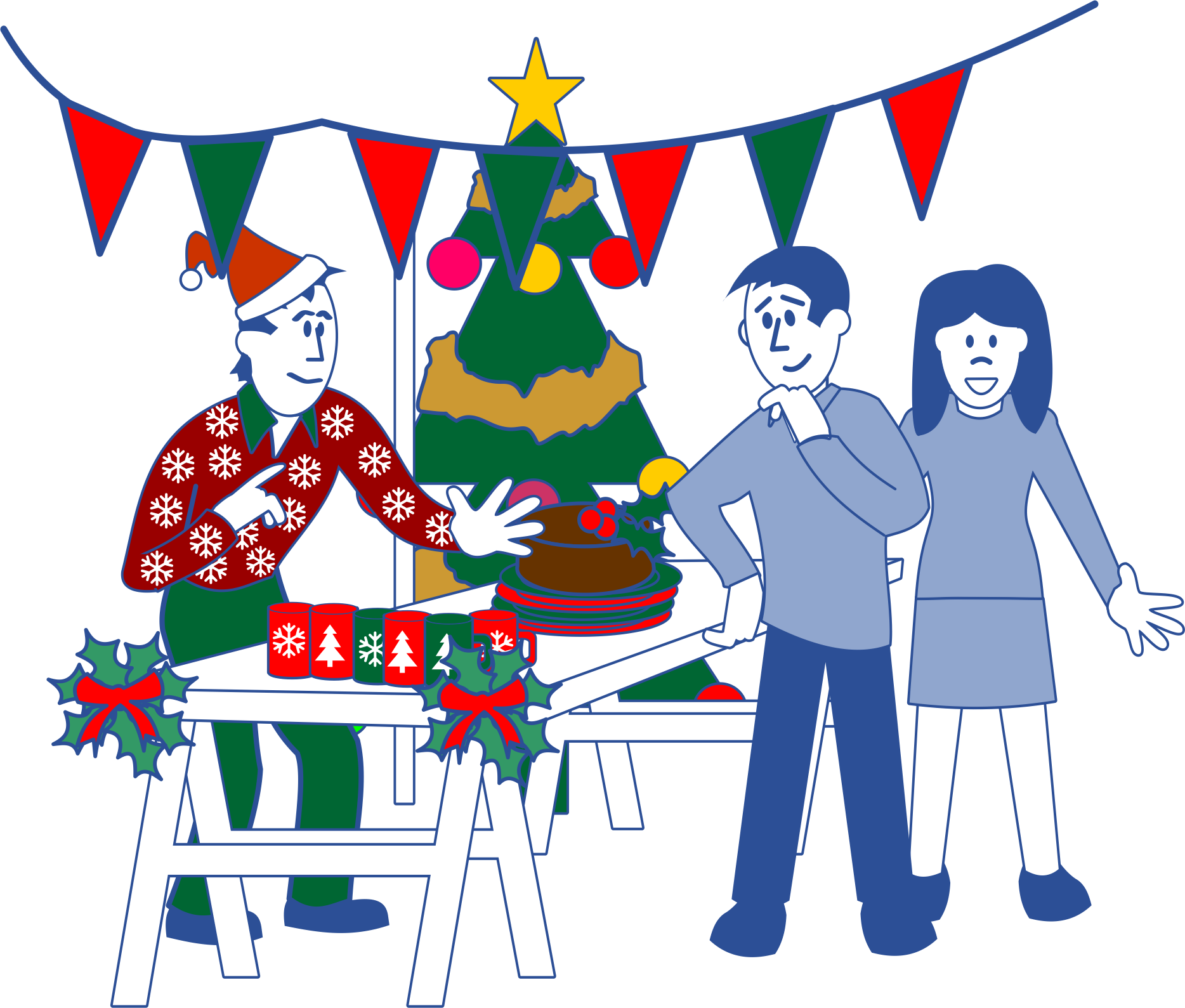 Seasonal workers in a retail setting Seasonal workers in a retail setting