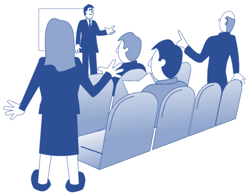 Communicating and involving.