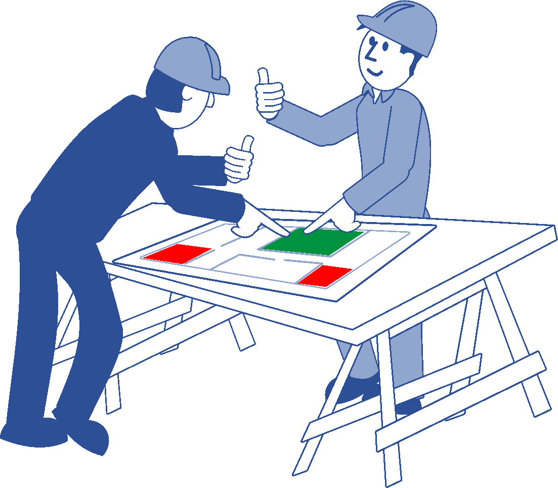 Safe working areas Safe working areas