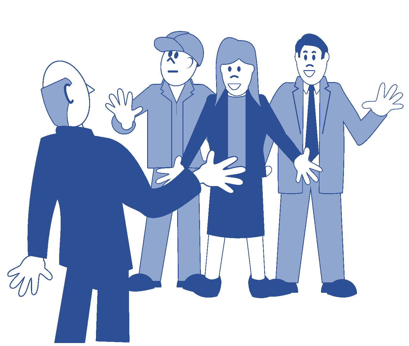 Manager addressing staff Manager addressing staff