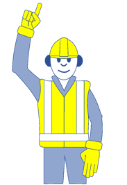 Banksman Hand Signal Raise