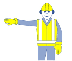 Banksman Hand Signals Move To Banksmans Right