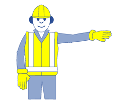 Banksman Hand Signals Move To Banksmans Left