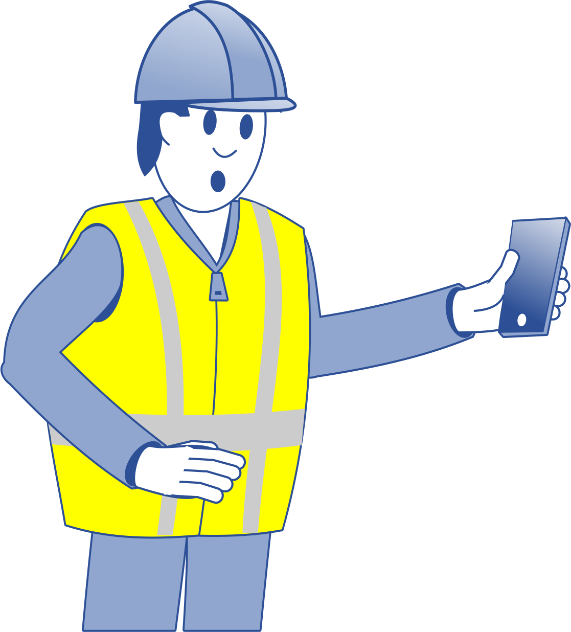 Man in PPE on some lone working jobs Man in PPE on some lone working jobs