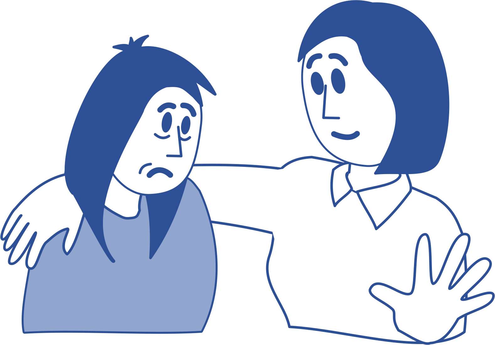 one colleague comforting another whilst dealing with workplace stress one colleague comforting another whilst dealing with workplace stress