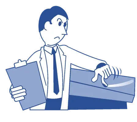 A dissatisfied food inspector A dissatisfied food inspector