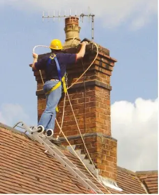 Work on a roof using safety procedures Work on a roof using safety procedures