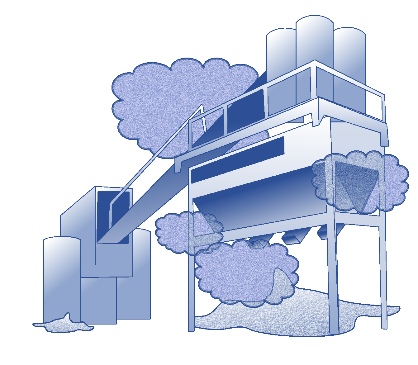 types of dust in the workplace shown in a factory setting types of dust in the workplace shown in a factory setting