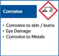 physical and health warning symbol for COSHH physical and health warning symbol for COSHH