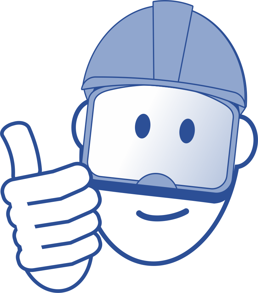 happy worker with thumbs up happy worker with thumbs up