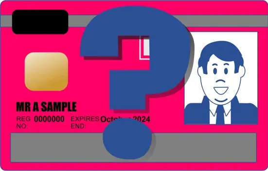sample of a CSCS card with a question mark sample of a CSCS card with a question mark
