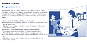 Working Safely Online Training Course Emergency planning