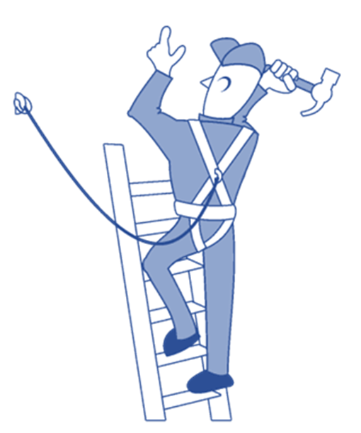 Working at height attachment